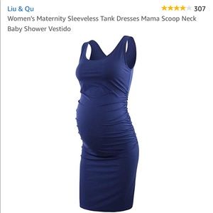 Women’s Maternity Ruched Bodycon Tank Dress